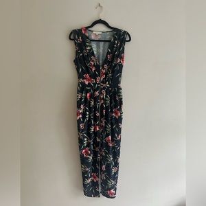 Tropical Midi Length Dress Size XS